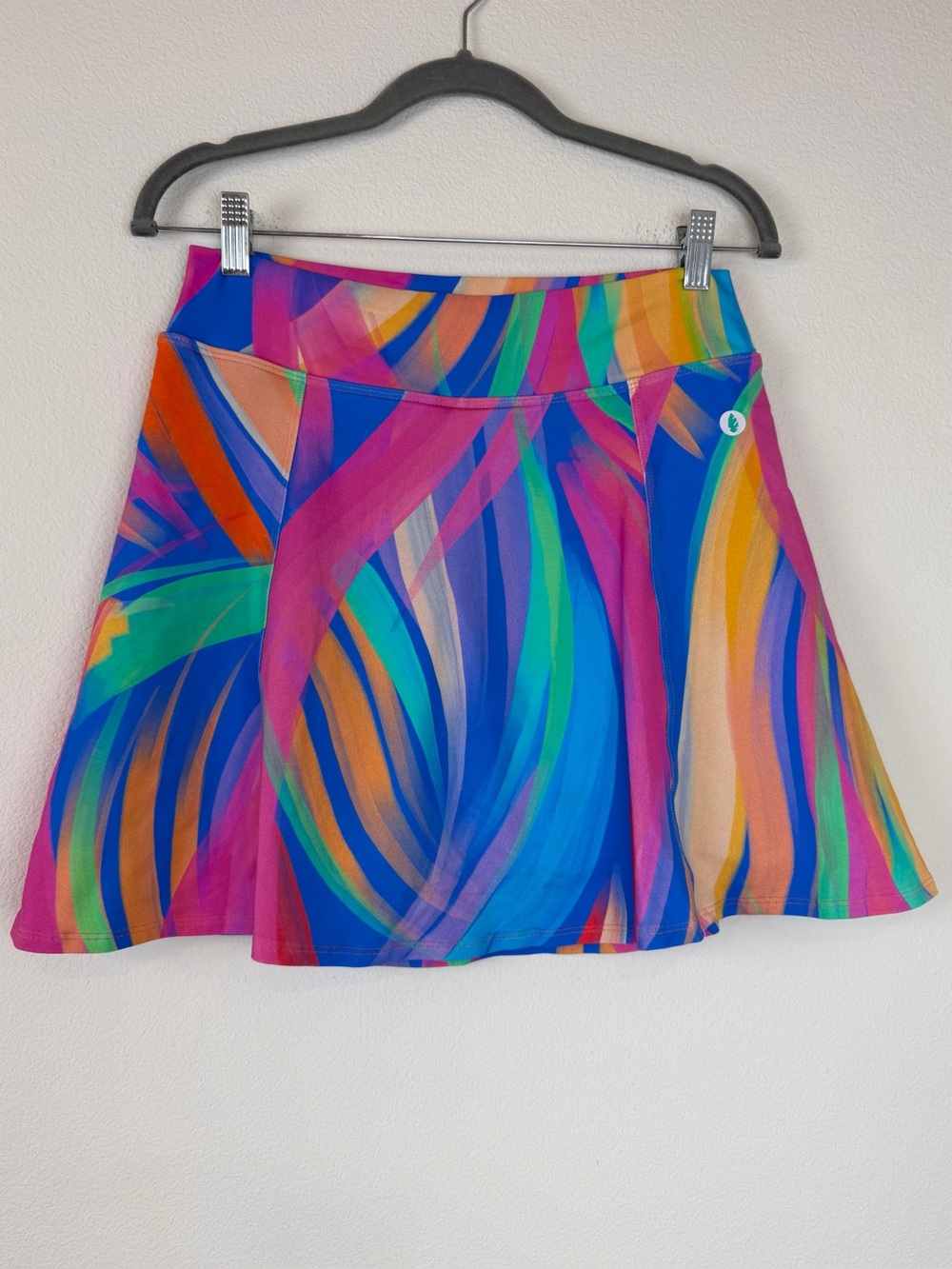 Dona Jo Abstract Print Activewear Skort Skirt Pickleball Tennis Sporty Large
